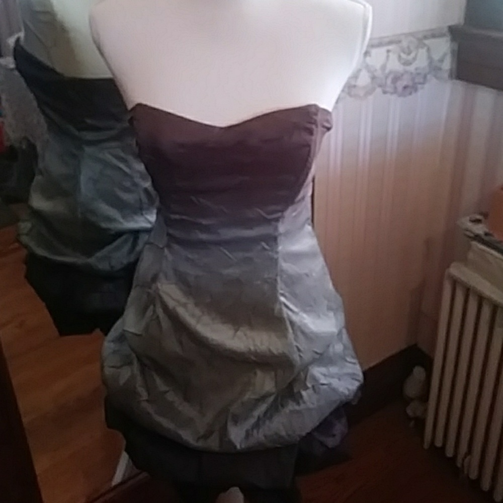 Ombre grey purple prom or wear weddin dress size 9